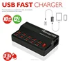 Cheap 10 Ports Desktop USB Charger Docking Station Family Office Dock Charger Multi Charging Station for phone and tablet