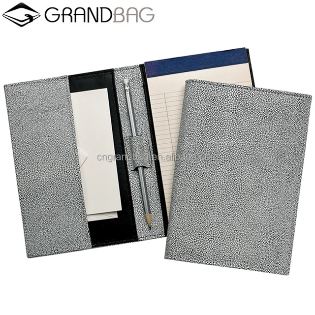 promotion gift office supplies genuine whitestone shagreen