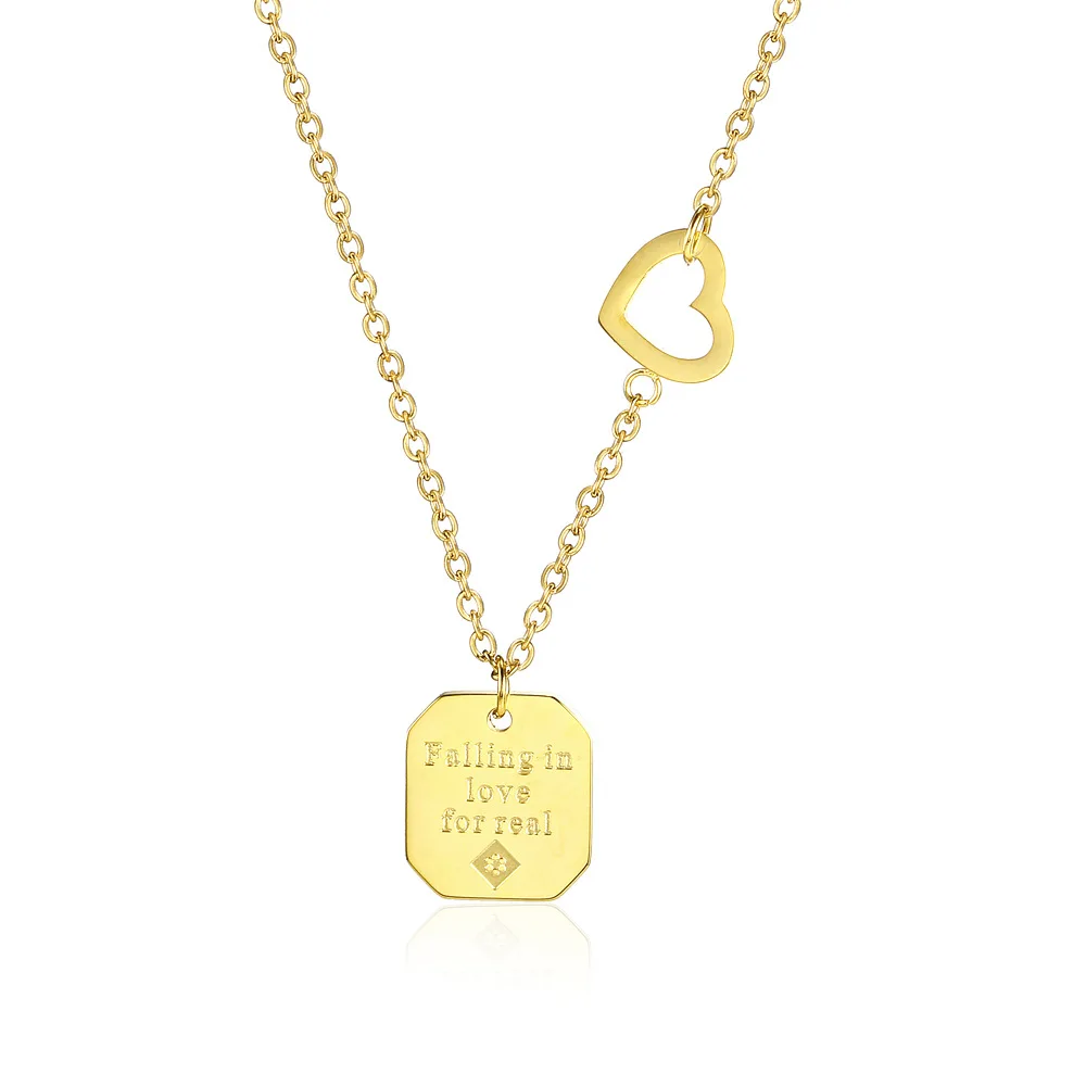 Love Necklaces For Women's Accessories 18k Gold Jewelry Fashion Stainless Steel Necklace Men, Silver/gold/rose gold
Love Necklaces For Women's Accessories 18k Gold Jewelry Fashion Stainless Steel Necklace Men, Silver/gold/rose gold