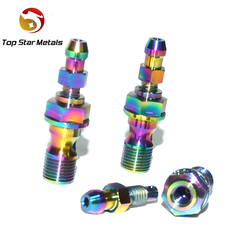 Titanium Bolts M10 Motorcycle Calipers Tubing Double Hole Oil Release Ti bolts
Titanium Bolts M10 Motorcycle Calipers Tubing Double Hole Oil Release Ti bolts