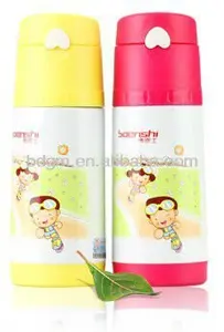 stainless steel baby thermos vacuum flask with straw