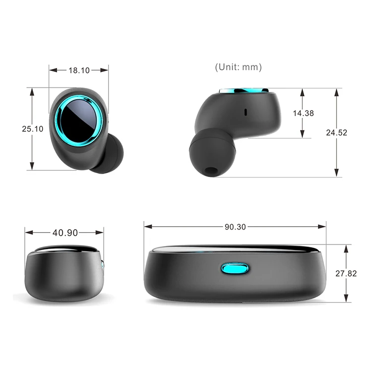 BT5.0 tws wireless noise cancelling earbuds for phone with ce fcc - ANKUX.COM