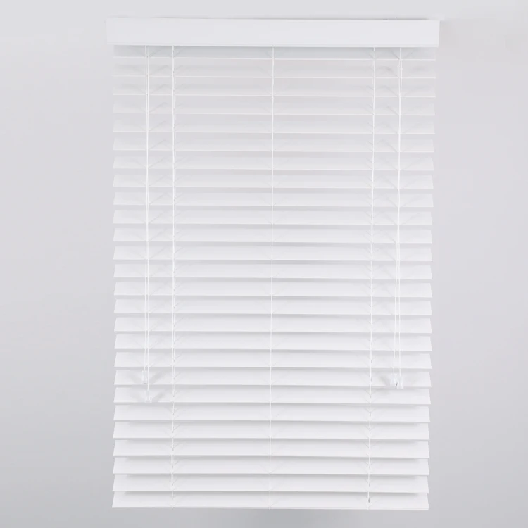 Moderno ventana ciega de color blanco 2 pulgadas de pvc de madera persianas venecianas