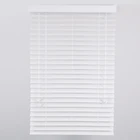 Modern window blind white color 2 inch pvc faux wood venetian blinds
