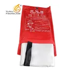 100% 100 Fiberglass Fire Blanket 1.2x1.8m 100% Fiberglass Supplier Soft Family Fire Blanket