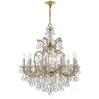 Zinc candle crystal chandelier western style light iron For Home Lighting Cultura 100w