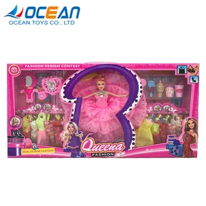 new hot selling girls plastic toys doll clothes 11.