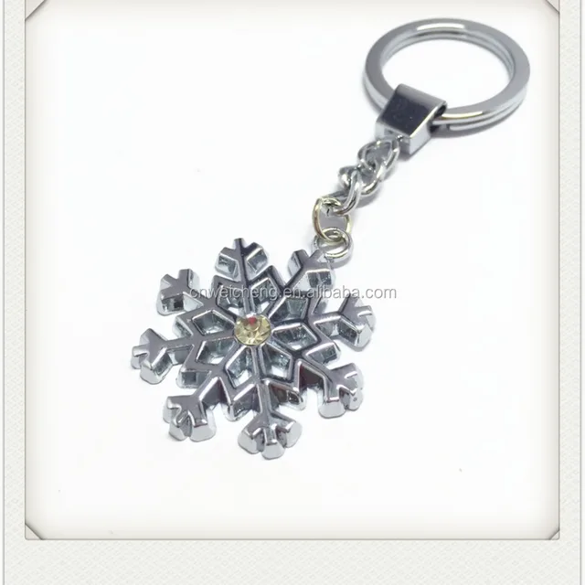 snowflake key rings