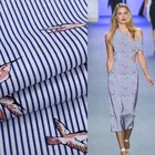 Free sample birds print viscose poplin fabric for summer dress
