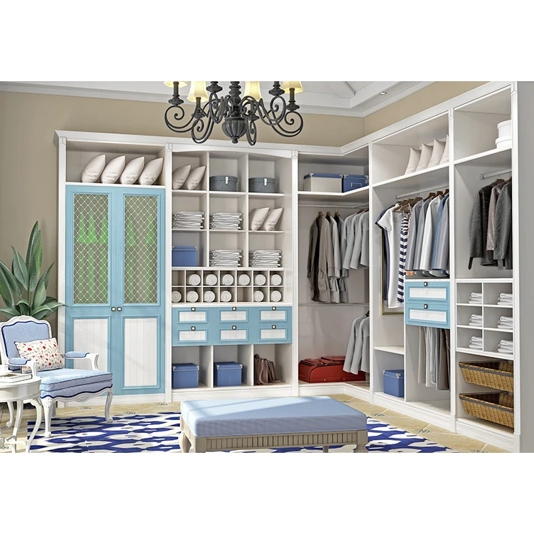 European Style Classical Design Wardrobes Bedroom Solid Wood