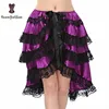 Corset manufacturer Purple Women's Ruffled Lace Trimmer Long Skirts For Girls