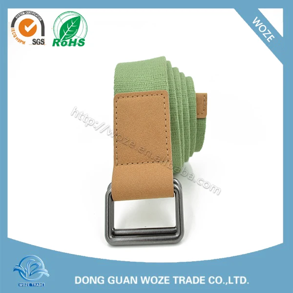 hight quality lower price pin Buckle simple Canvas Webbing Fabric Belt