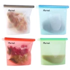 2019 eco friendly stasher reusable silicone food storage bag set of 4