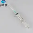 Medical disposable luer lock plastic large safety injection syringe with needle 1ml 2ml 3ml 5ml 10ml