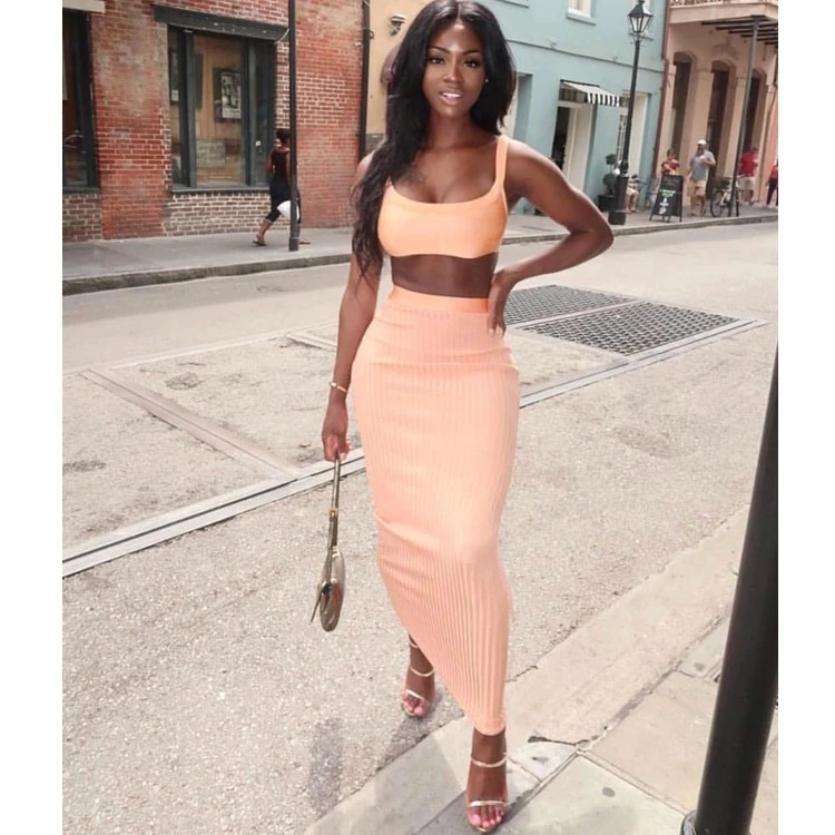 Women Bodycon Bandage 2 Two pieces Set Top&Skirts Maxi Vestidos Celebrity Evening Party Dresses
Women Bodycon Bandage 2 Two pieces Set Top&Skirts Maxi Vestidos Celebrity Evening Party Dresses