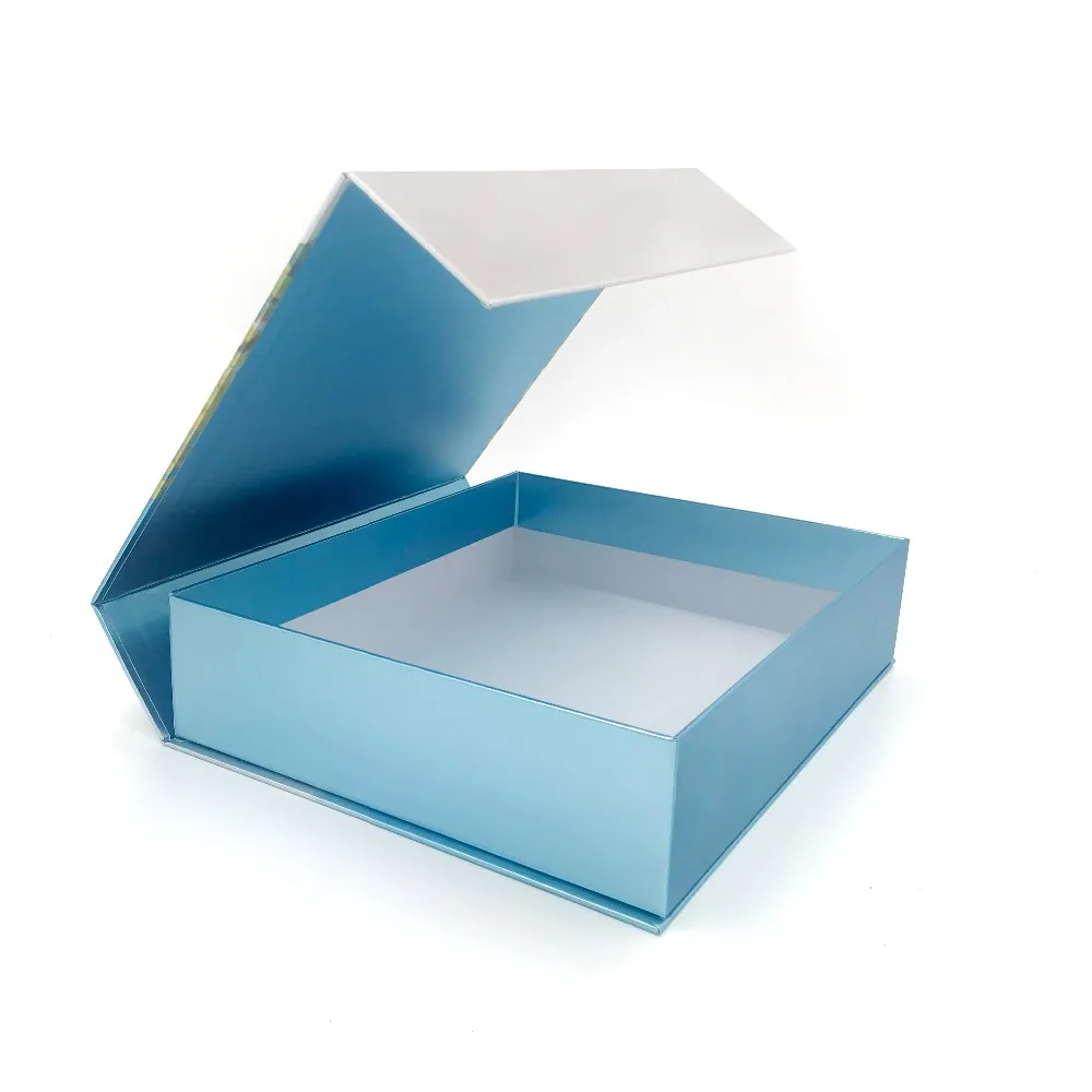 custom paper packaging blue gift navy cardboard box