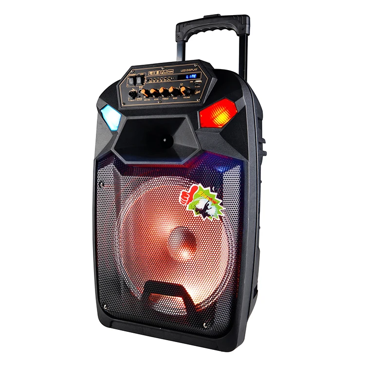 12 inch Wireless Party Speaker subwoofer Professional Trolley Speaker With Rechargeable Battery - ANKUX.COM