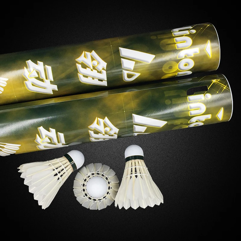 wholesale duck feathers shuttlecock badminton export Spain, White 
wholesale duck feathers shuttlecock badminton export Spain, White