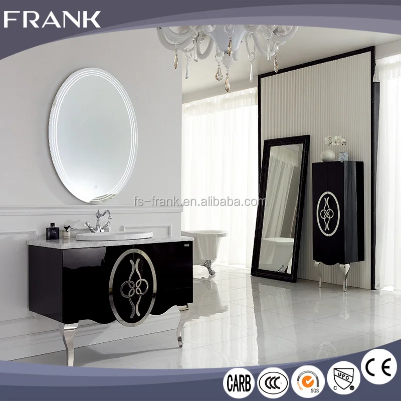 Modern apartment vanities 39 inch l gloss black single sink bathroom vanity