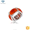 Red agate gem jewelry women 925 sterling silver rings