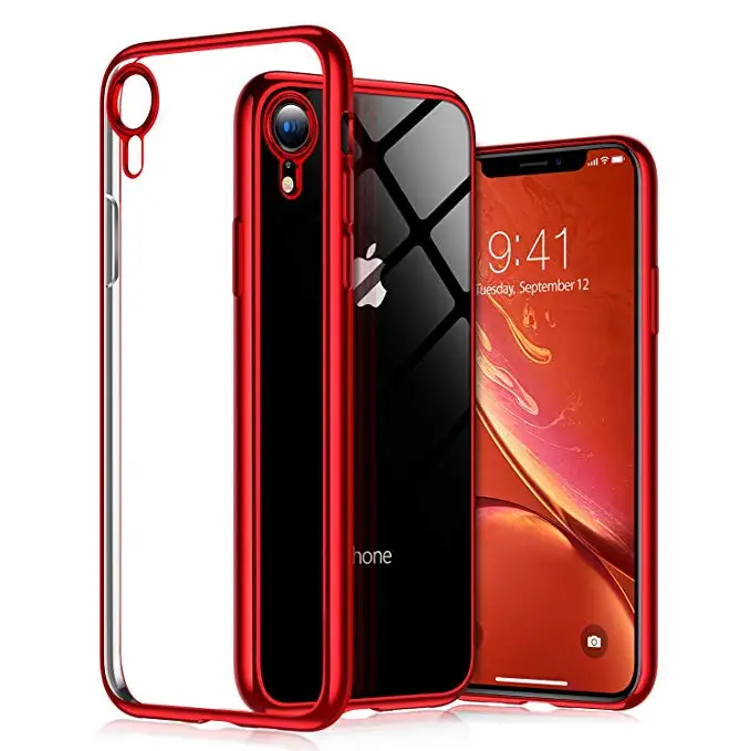 Soft TPU For iPhone XR clear electroplating tpu case back cover for iPhone XR case, 3colors
Soft TPU For iPhone XR clear electroplating tpu case back cover for iPhone XR case, 3colors