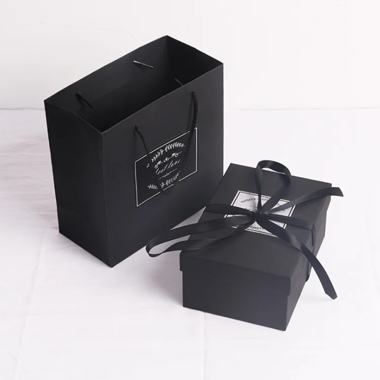 white gift box with ribbon paper watch box sweet