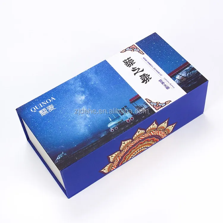 custom luxury rigid gift box with magnetic closure magnet box