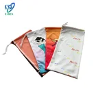 Custom made silk screen printed microfiber gift pouch