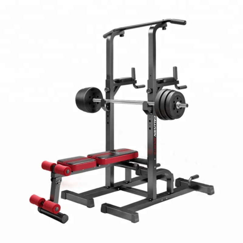 Exercise Power Tower And Fold Up Bench Exercise Gym Equipment