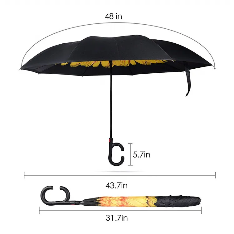 Auto Open reverse inverted Umbrella