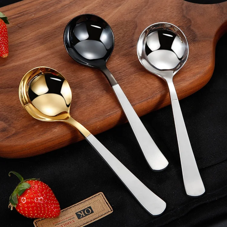 High quality 304 food grade industrial stainless steel heavy weight cupping with bag titanium coffee tasting cupping spoon, Black, silver , gold
High quality 304 food grade industrial stainless steel heavy weight cupping with bag titanium coffee tasting cupping spoon, Black, silver , gold