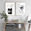 Abstract Canvas Painting Fashion Girl Women Face Nordic Poster Prints Graphic Salon Wall Art Pictures For Living Room Home Decor