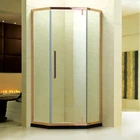 Modern Design luxury design shower enclosure Economical Bathroom double hinged Glass Shower Room