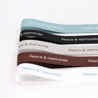 factory supplier logo printed cotton ribbon with custom logo