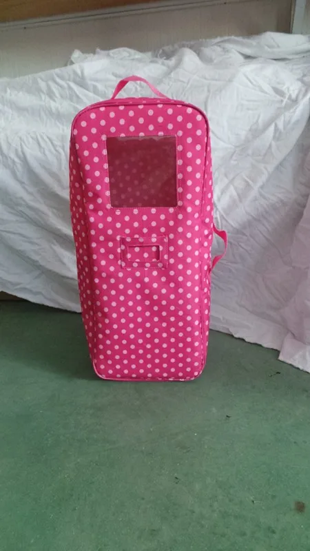 doll travel case with bed