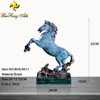 Hot Selling Bronze Animals Blue Pating Bronze Horse Statue Factory Casting Metal Craft Bronze Horse Statue For Sale