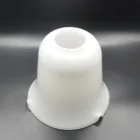 Decorative handblown milk white glass lamp shade