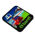 New products 2019 customized blue car 3D rubber fridge magnet