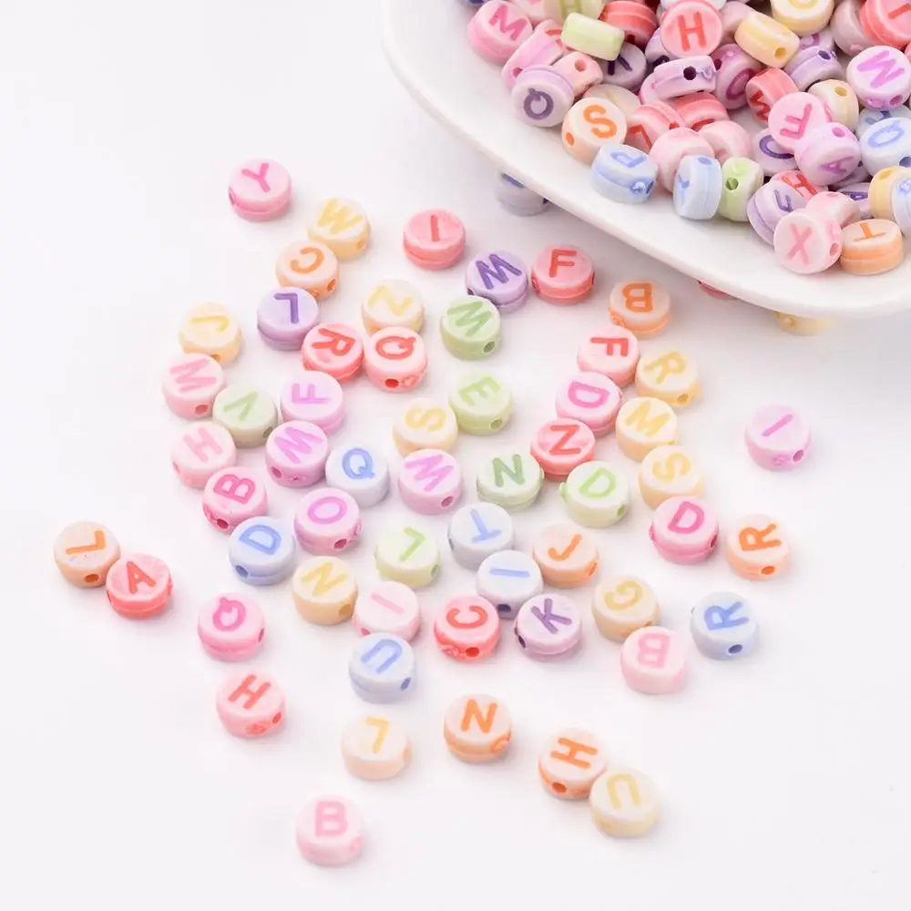 Pandahall Mixed Color Flat Round Acrylic Alphabet Beads
Pandahall Mixed Color Flat Round Acrylic Alphabet Beads