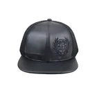 wholesale snake leather brim snapback cap trucker hat