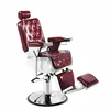 Fashion modern synthetic leather barber chair red all purpose barber chair manufacture