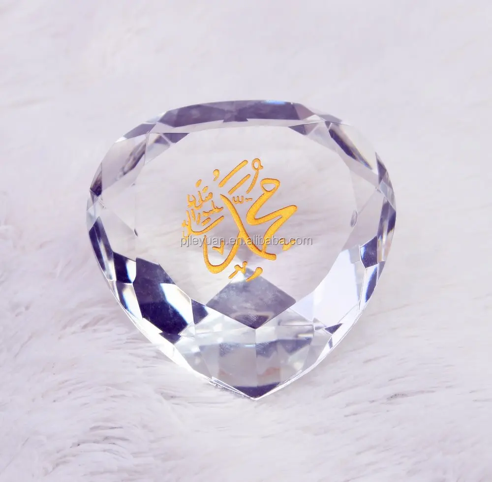 elegant high quality heart-shaped crystal glass diamond with