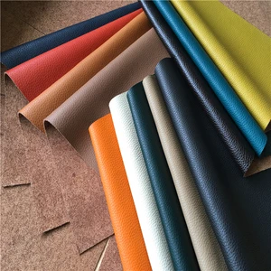 embossed genuine leather with cow leather fiber backing