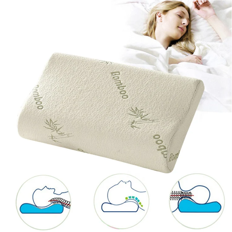 Orthopaedic Head Memory Foam Pillow Queen Size Bamboo Pillows Private Label Brand Memory Foam Pillow