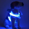 Wholesale Nylon Safety Pet Dog Belt Harness Glow LED Flash Flashing Light Up Leash Tether led dog harness