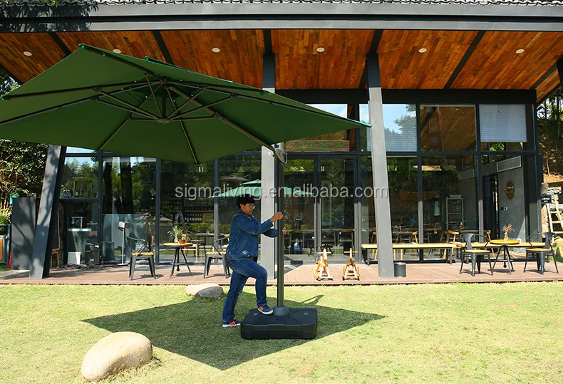 Wholesale Upgraded Version  Dia 2.5m Garden Umbrella Square Top Garden Umbrella