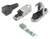 CAT6A TOOLLESS FIELD TERMINATION RJ45 PLUG/ SHIELD OR UNSHIELD