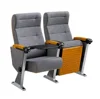 Modern lecture theatre room high back folding cushion auditorium hall chairs seating with writing table
