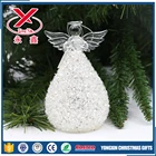 wholesale handmade glass angel wings christmas ornaments