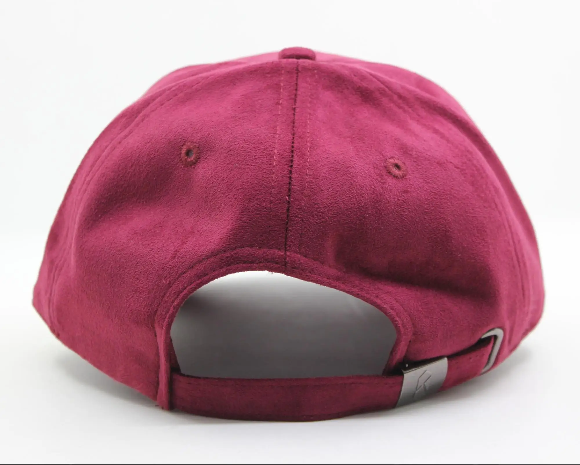 Wholesale 6 panel suede baseball cap with custom 3d embroidery logo